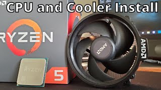 How to install a Ryzen CPU and its Wraith Stealth Cooler  AM4 socket  AMD [upl. by Eloken]