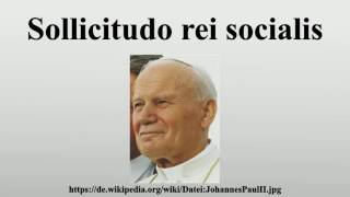 Sollicitudo rei socialis [upl. by Groeg]