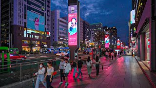 Saturday Night Gangnam Seoul  Back to Normal After the Storm  Korea 4K HDR [upl. by Terrie]