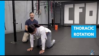 Quadruped Thoracic Rotation Movement Demo [upl. by Chubb]