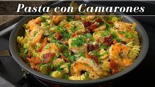 Pasta con Crema y Camarones  La Capital [upl. by Aribold249]