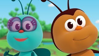 Round Circle  Songs for Kids amp Nursery Rhymes  Boogie Bugs [upl. by Ayekram]