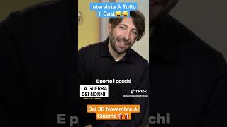 LA GUERRA DEI NONNI Intervista A Tutto Il Cast😅😅 Dal 30 Novembre Al Cinema🍿🍿 [upl. by Deegan]