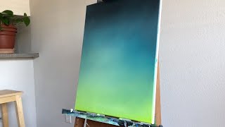 How to Blend Acrylic Paint on Canvas for Beginners [upl. by Ahsyas]