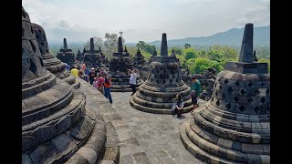 Le Temple de Borobudur 4K  Île de Java  Indonésie [upl. by Thor946]