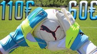 Puma Gloves TEST evoPower Super 110€ vs evoPower Grip 60€ [upl. by Philcox]