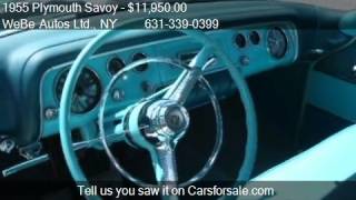 1955 Plymouth Savoy For Sale Sedan for sale in Riverhead NY [upl. by Eilsek]