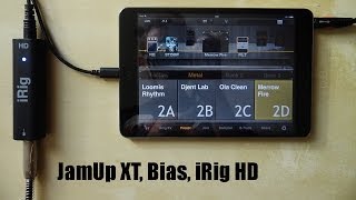 JamUp XT Bias iRig HD on iPad mini 2  Metal [upl. by Edgard39]