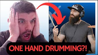 Mind Blown Reacting to El Estepario Siberianos OneHand Drumming Mastery [upl. by Reilamag]