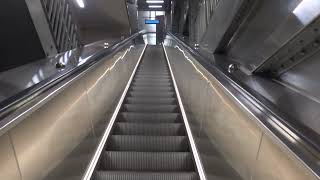 Town Hall Railway Station Sydney Australia  Kone TransitMaster 120 Escalator Going Up [upl. by Htebazil]