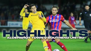 HIGHLIGHTS  Aldershot Town 11 Southend United [upl. by Glyn]