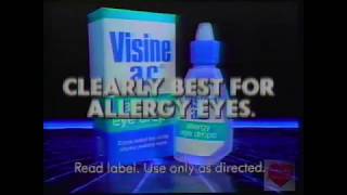 Visine AC Allergy Eye Drops  Television Commercial  1988 [upl. by Ecilegna113]