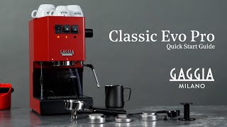 How To Setup amp Use the Gaggia Classic Evo Pro Espresso Machine [upl. by Drawets]