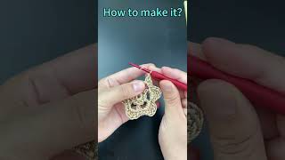 how to crochet a cute hat crochet handknitting handmadeknitting crochettutorial knitting diy [upl. by Olegnaid]