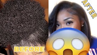 Straightening My 4C Natural Hair After 3 YEARS Blowout Straighten amp Trim Natural Hair Tutorial [upl. by Ming]