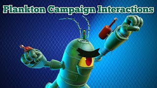 Nickelodeon AllStar Brawl 2  Plankton Campaign Interactions [upl. by Dachy729]