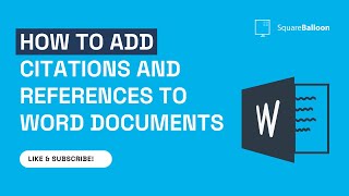 How to add citations and references to your Word Documents to evidence your work [upl. by Bouchier649]