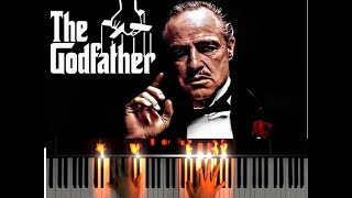 Godfather Theme Piano Tutorial  Sheet music [upl. by Astiram]