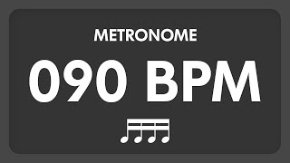 90 BPM  Metronome  16th Notes [upl. by Edrei]