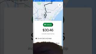 🫵 would you accept  ubereats uberdriver skipthedishes fooddelivery doordash automobile [upl. by Pammy426]