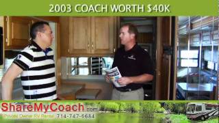 ShareMyCoachcom Privately Owned RV Rentals In Orange County California [upl. by Halyahs539]