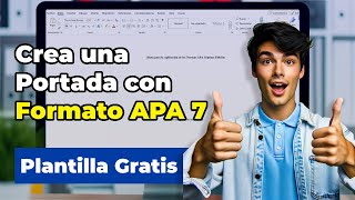 Crea una Portada RÁPIDO en Formato APA 7ma Edición con Word [upl. by Uwkuhceki]