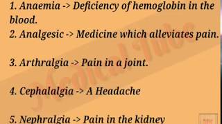 Important Medical Terms For Nurses  60 Medical Terminology [upl. by Anicul]