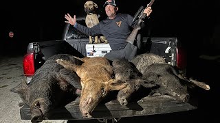 Wild Hog Hunting for Hurricane victims Free BarBQ for Everybody [upl. by Adeuga]