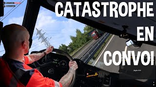 Bébert et René les routiers ETS 2 CONVOI MOMENTS DRÔLES [upl. by Sande]