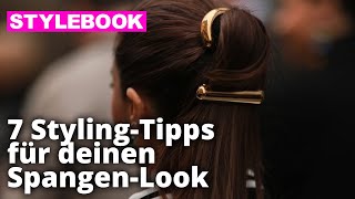 Frisuren mit Haarspangen  STYLEBOOK [upl. by Blader191]