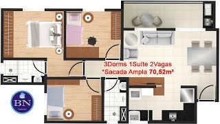 Apartamento decorado Eco Vila Tipuana [upl. by Lanuk]