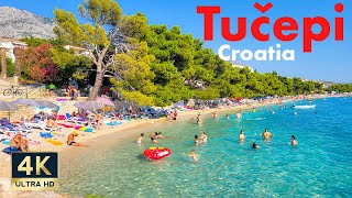 Tucepi Croatia 🇭🇷 4K Makarska Riviera Walking Tour 2022 [upl. by Bolan724]