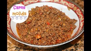 Carne molida  Picadillo  estilo Dominicano Ros Emely [upl. by Becker]