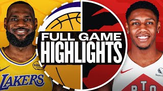 LAKERS at RAPTORS  FULL GAME HIGHLIGHTS  November 1 2024 [upl. by Hayidan604]