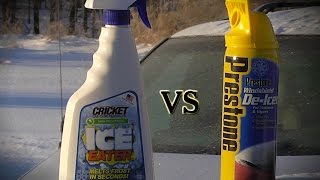 Prestone Windshield DeIcer Vs Cricket Ice Eater [upl. by Turoff212]