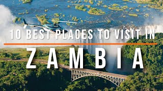 Top 10 Travel Destinations Places to Visit in Zambia  Travel Video  Travel Guide  SKY Travel [upl. by Lainahtan]