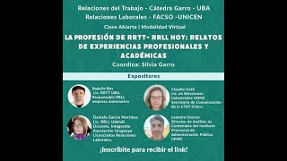 La profesión de RRTT RRLL hoy relatos de experiencias profesionales y académicas [upl. by Rebliw]