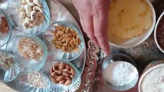 alsi ki panjiri अलसी की पंजीरी सर्दियों के लिए खास How to make panjiri अलसी कटोरा MK production [upl. by Oetsira36]