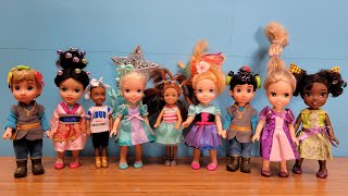 Crazy hair day  Elsa amp Anna toddlers at school  Barbie dolls [upl. by Teerell702]