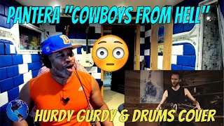 Pantera quotCowboys From Hellquot hurdy gurdy amp drums cover Guilhem Desq  Producer Reaction [upl. by Chelsie]