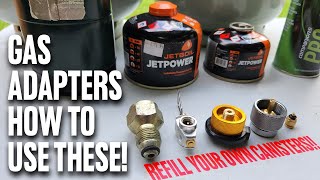 The Best Adapters for Refilling Camping Gas Canisters [upl. by Nikki629]