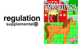 Regulation Puzzler  World Jigsaw Puzzle Championship Watch Along [upl. by Nnylharas]