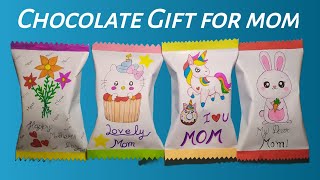 DIY chocolate giftI Chocolate gift making out of paper I How to make chocolate with paper IGift idea [upl. by Ahsietal]