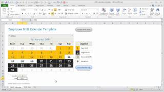 Employee Shift Tracker Excel Template  How it works [upl. by Radman]