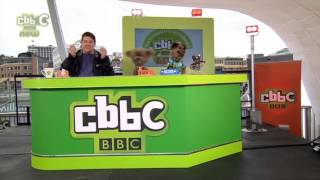 CBBC Live in Newcastle Gateshead  Chris Hacker and Dodge  Friday 30th May 2014 Afternoon [upl. by Soisanahta]