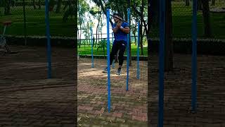 pullups supported one hand pull ups pullups calisthenics fitness commando public [upl. by Nappy931]