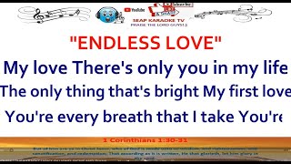 ENDLESS LOVE KARAOKE LYRICS BY LIONEL RICHIE AND DIANA ROSS [upl. by Enamrej585]