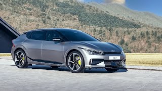 KIA EV6 GT – HighPerformance Electric Car – Full Details – Drag Race Features Design [upl. by Tristis]