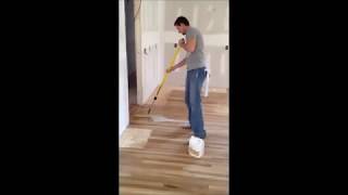 How to apply waterbased finish on hardwood floors [upl. by Marienthal591]