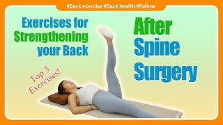 Top 3 Exercises for Strengthening the Back After Spine Surgery [upl. by Kra]